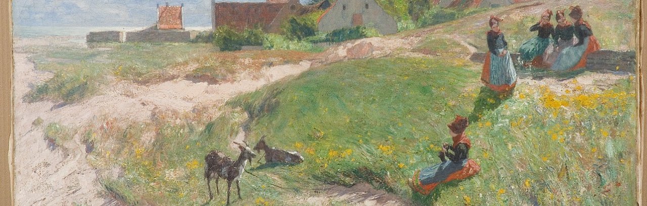 Hans Peter Feddersen Landschaft auf Fanö 1899 Öl auf Lw  Sammlung Kunst der Westküste-haupt