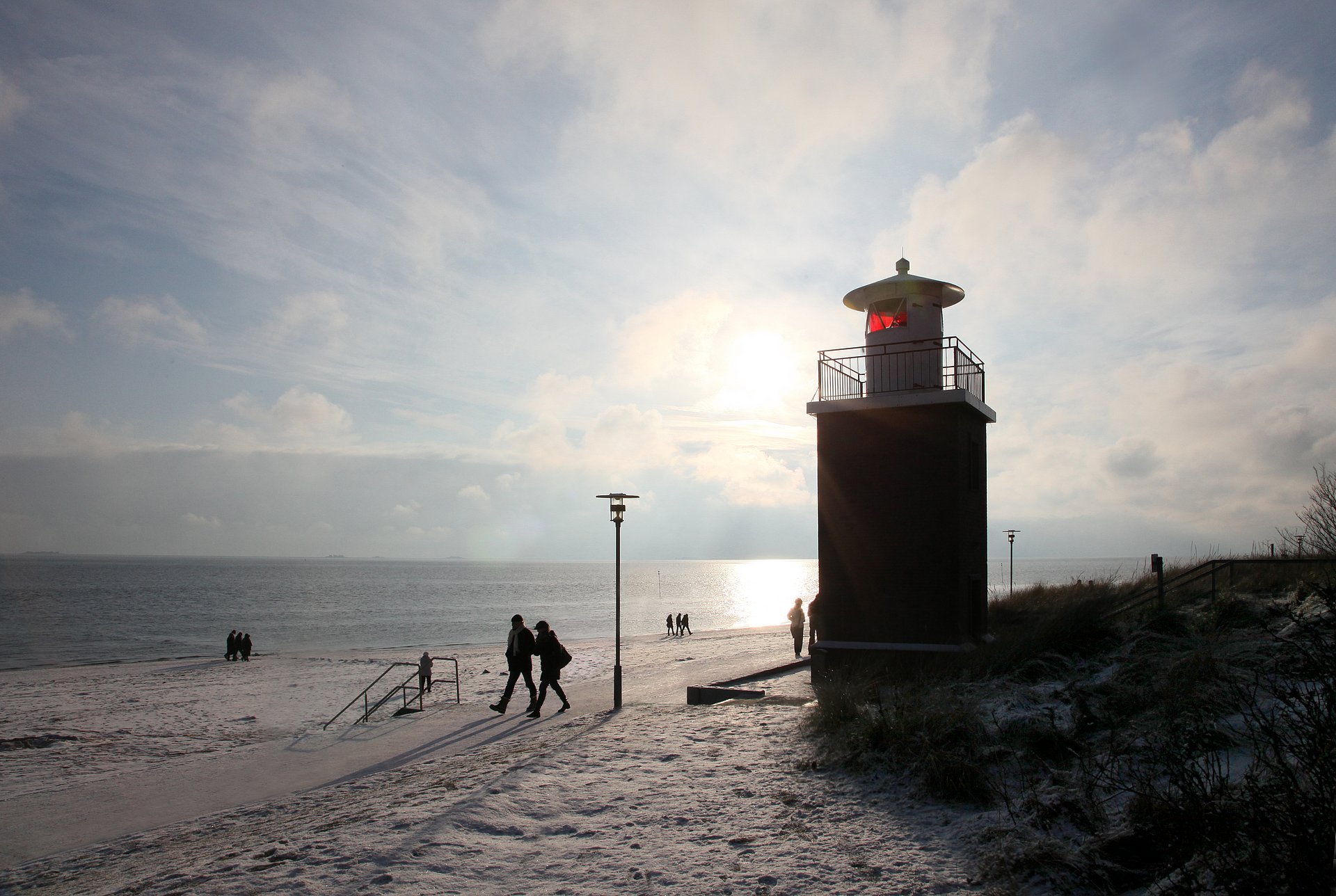 Strand Föhr im Winter