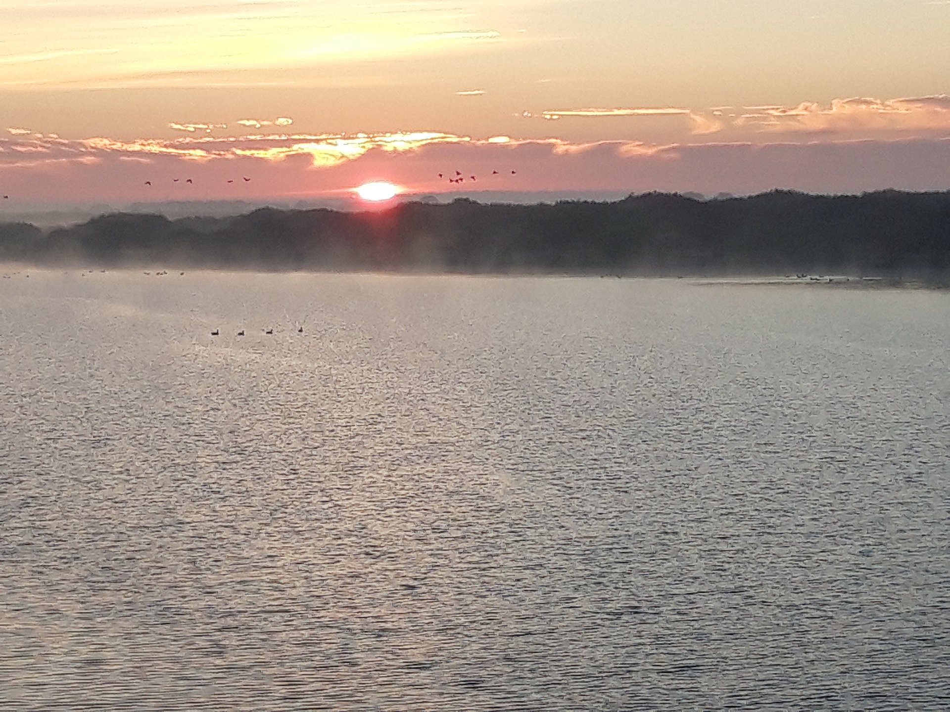 Sonnenaufgang über dem Meer bei Nordstrand
