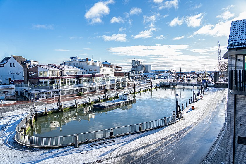 Museumshafen Büsum im Winter