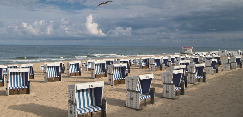 Strandkörbe in Westerland auf Sylt