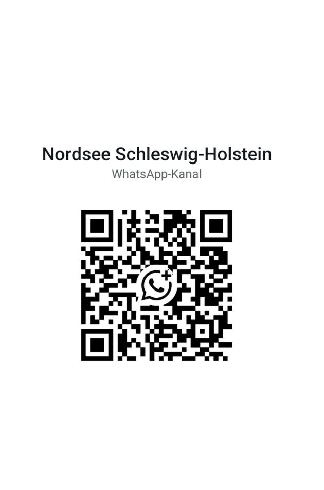 QR-Code für den WhatsApp Channel "Nordsee Schleswig-Holstein"
