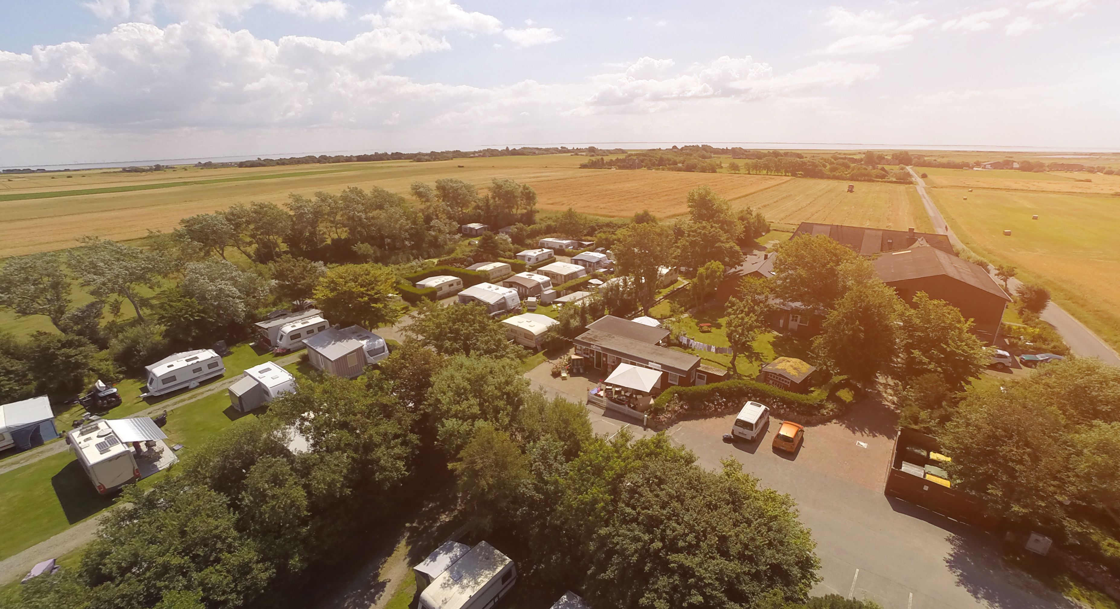 Blick über den Campingplatz Mühlenhof GmbH