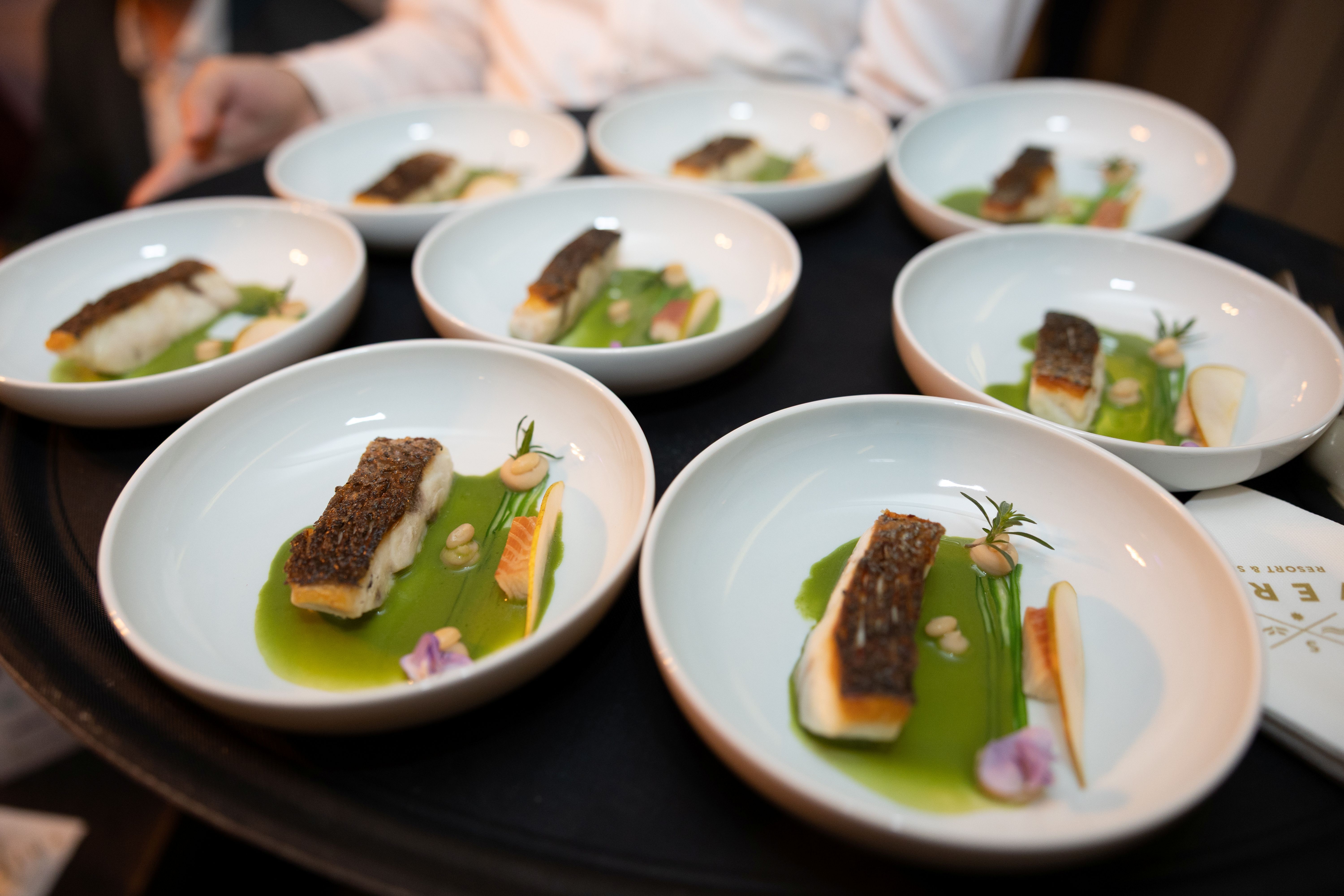 Ein serviertes Gericht auf dem Island Food Festival