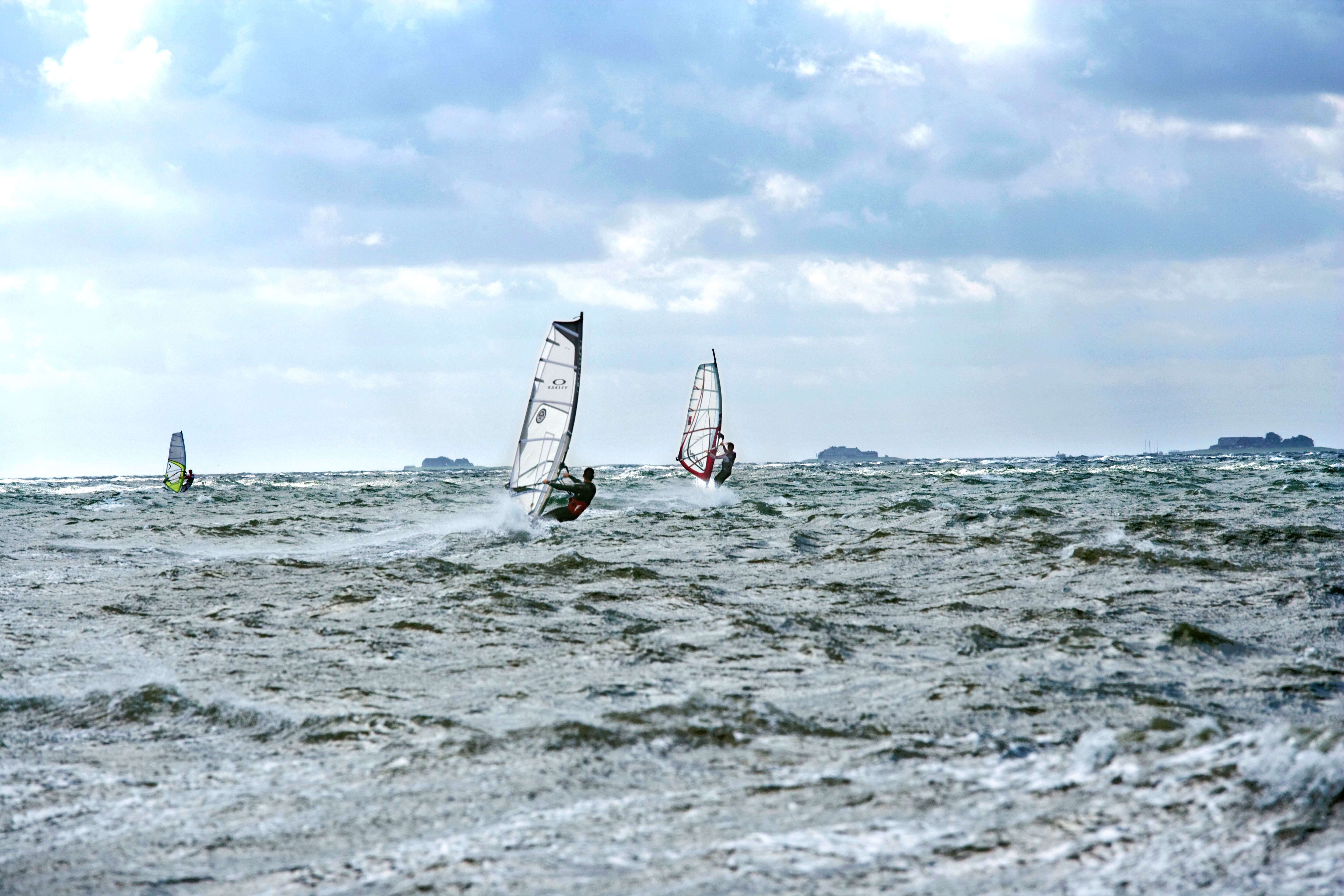 Windsurfer in der Nordsee auf Föhr