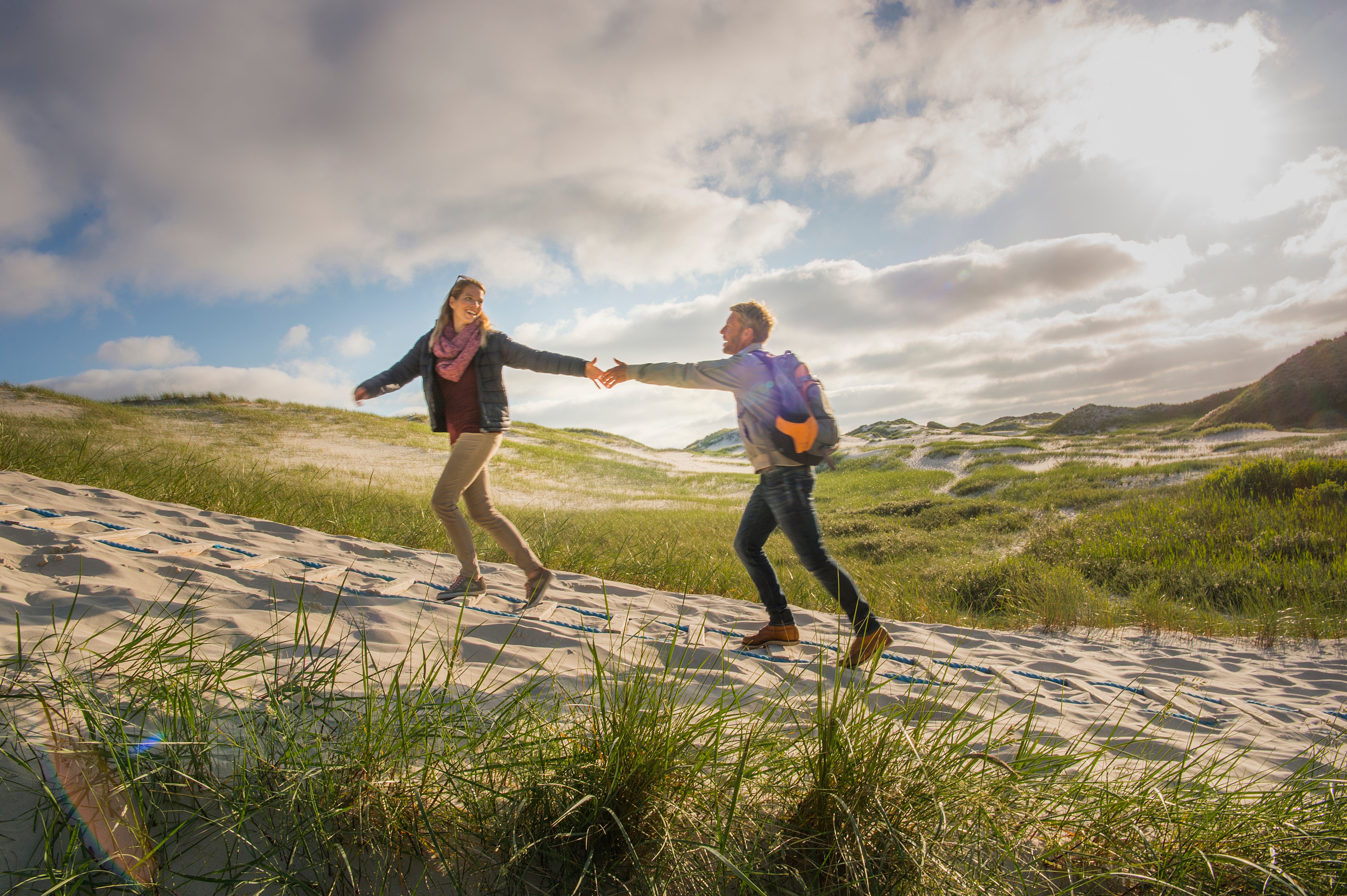 Dünenlandschaft mit Strandübergang