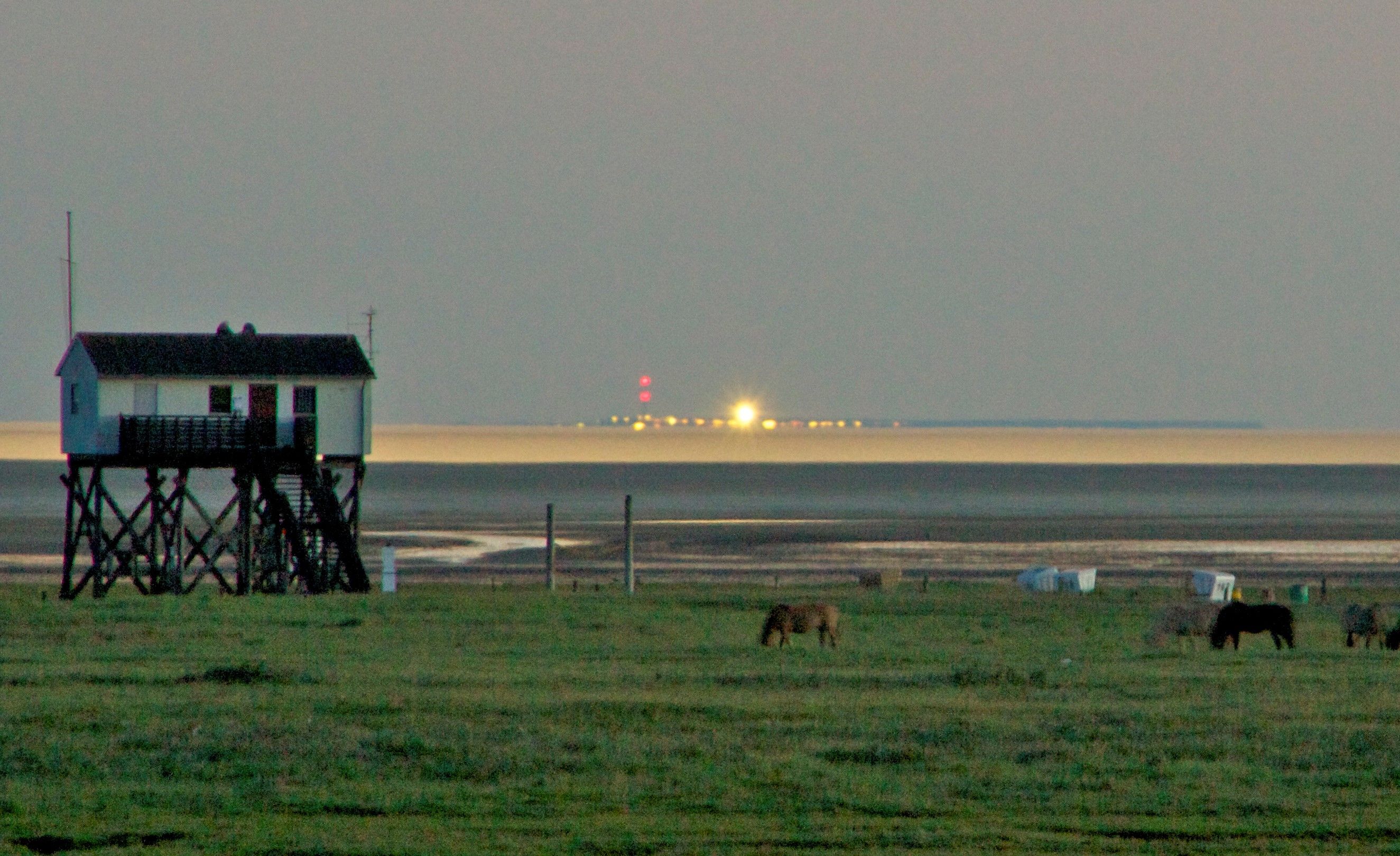 Luftspiegelung an der Nordsee