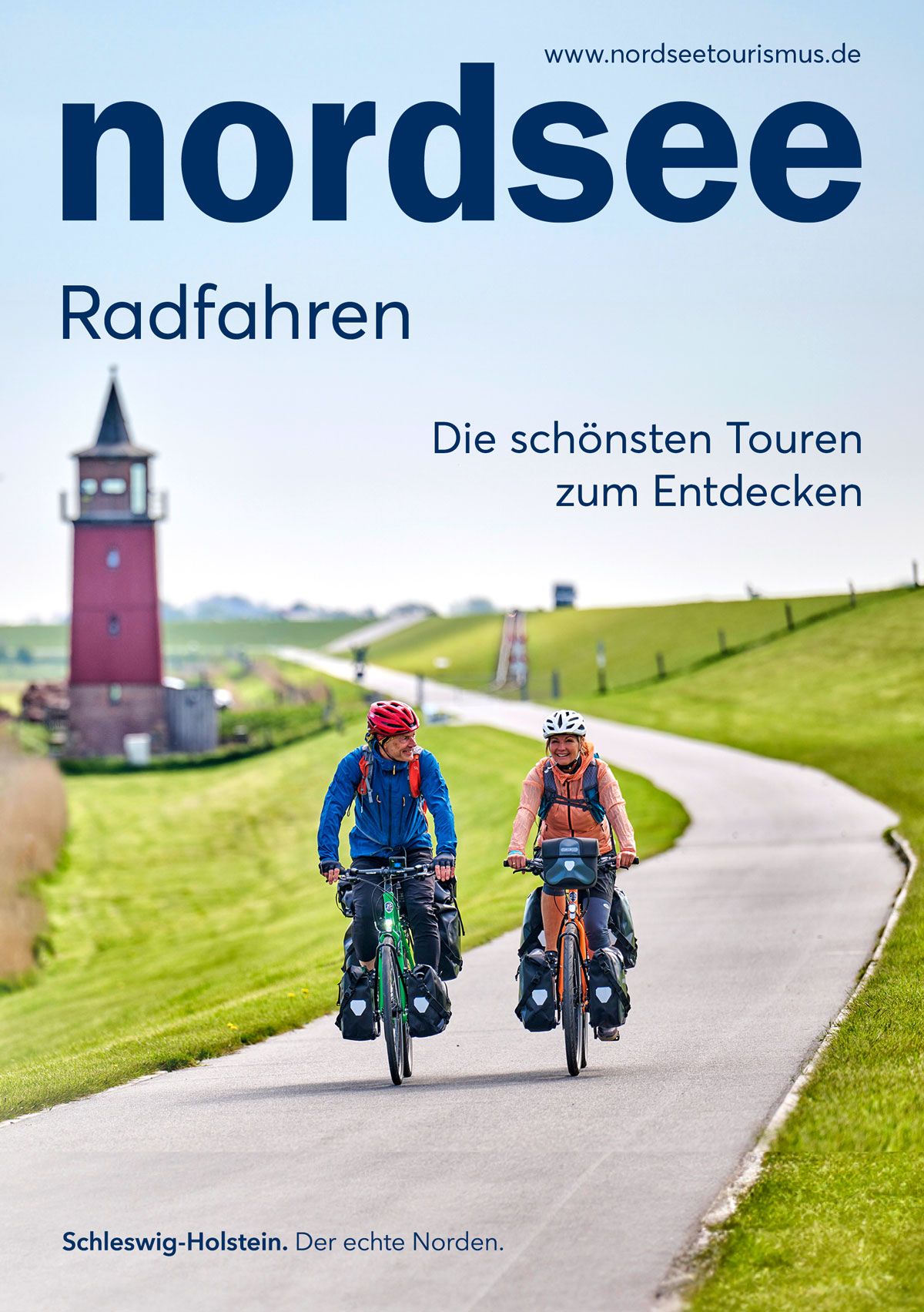 Radfahren am Deich bei Dagebüll