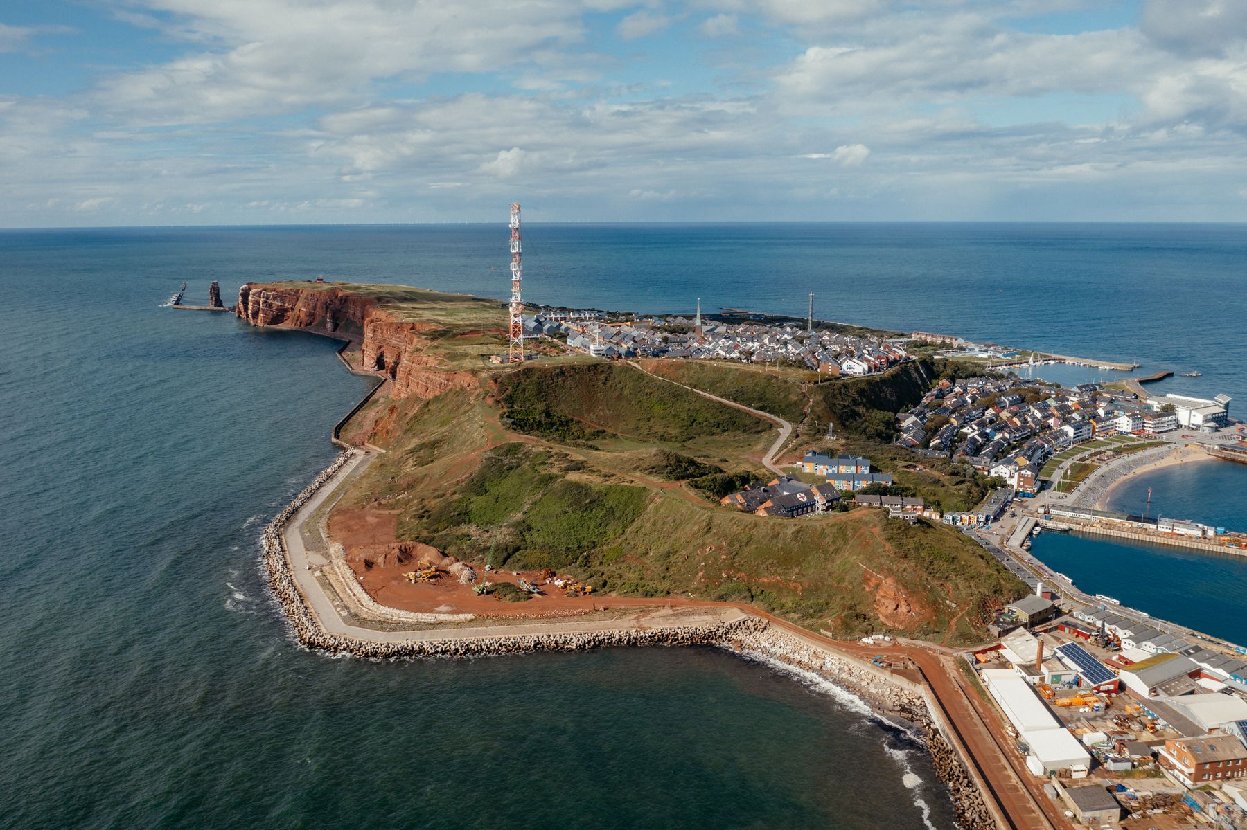Luftaufnahme der Insel Helgoland