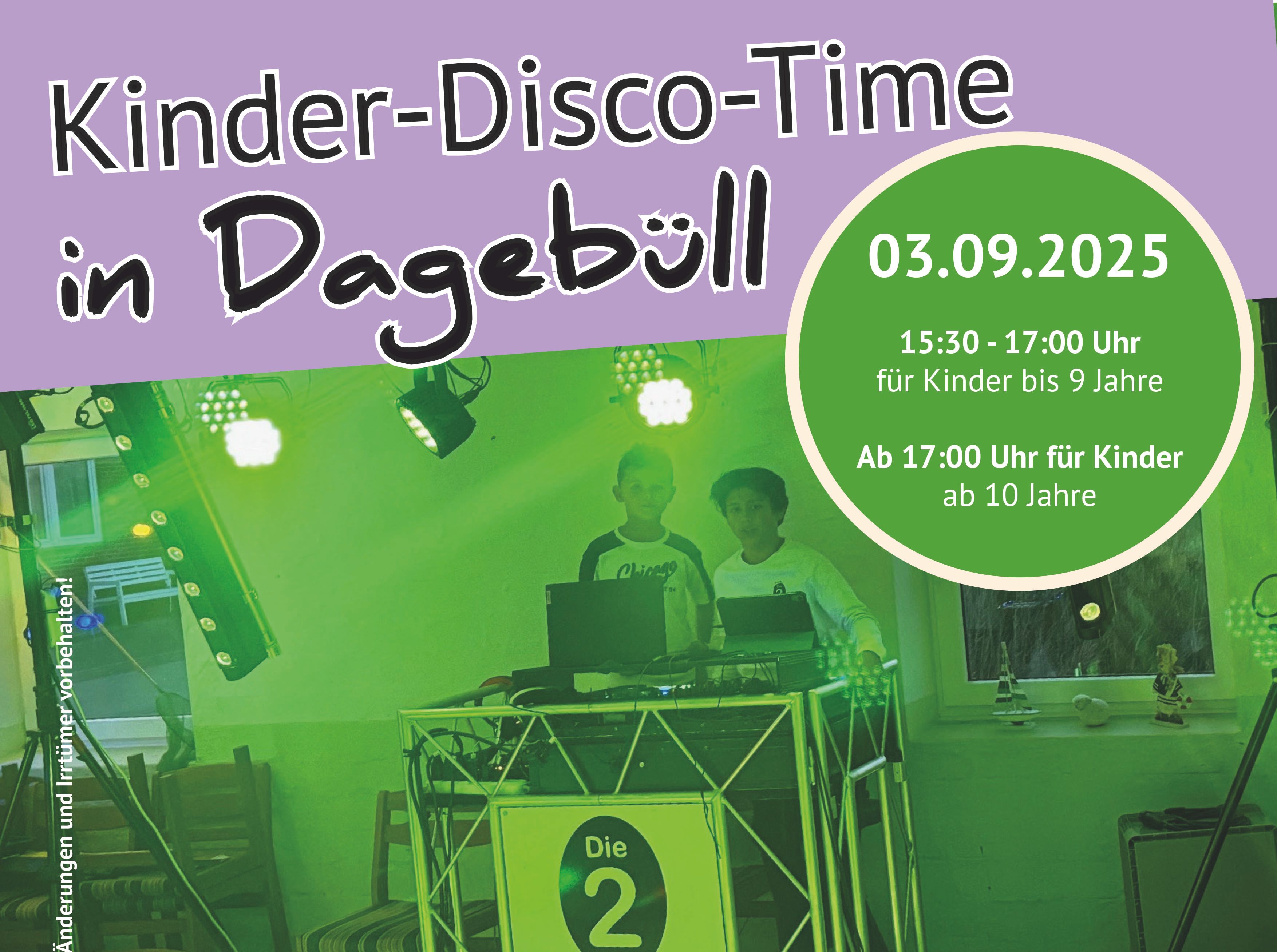 Kinder-Disco in Dagebüll
