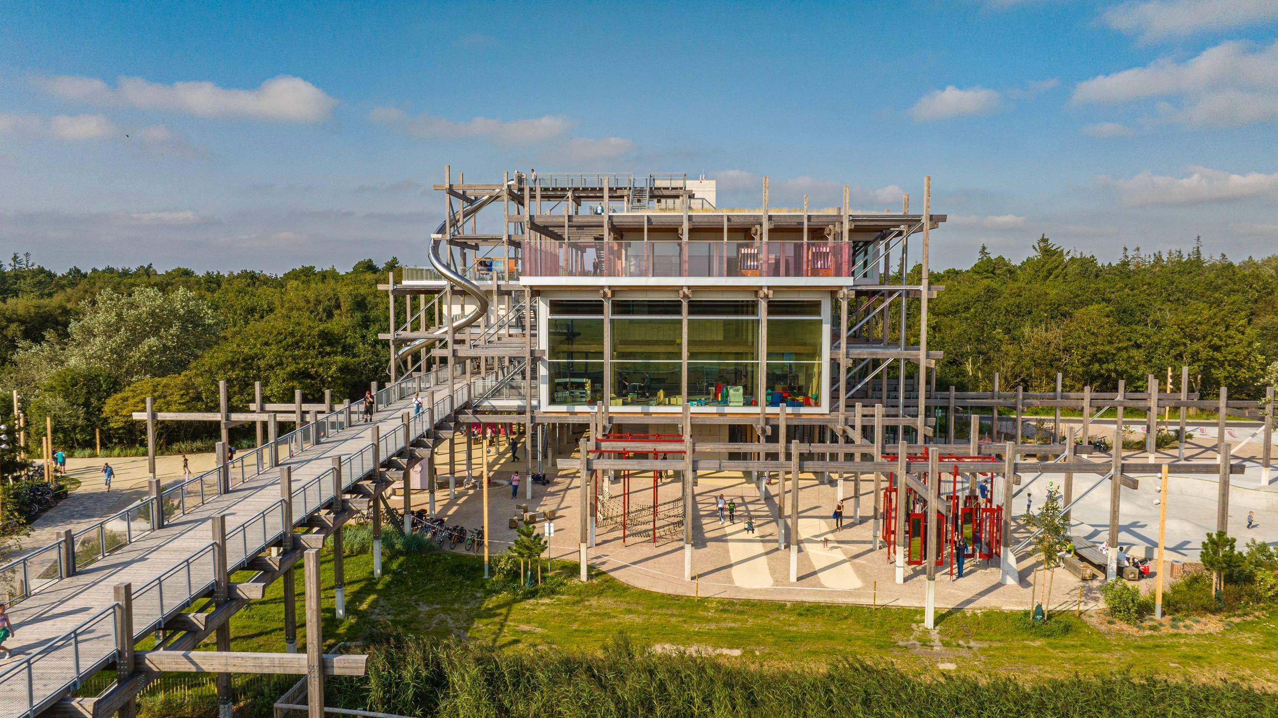 Außenansicht des Erlebnishus in SPO