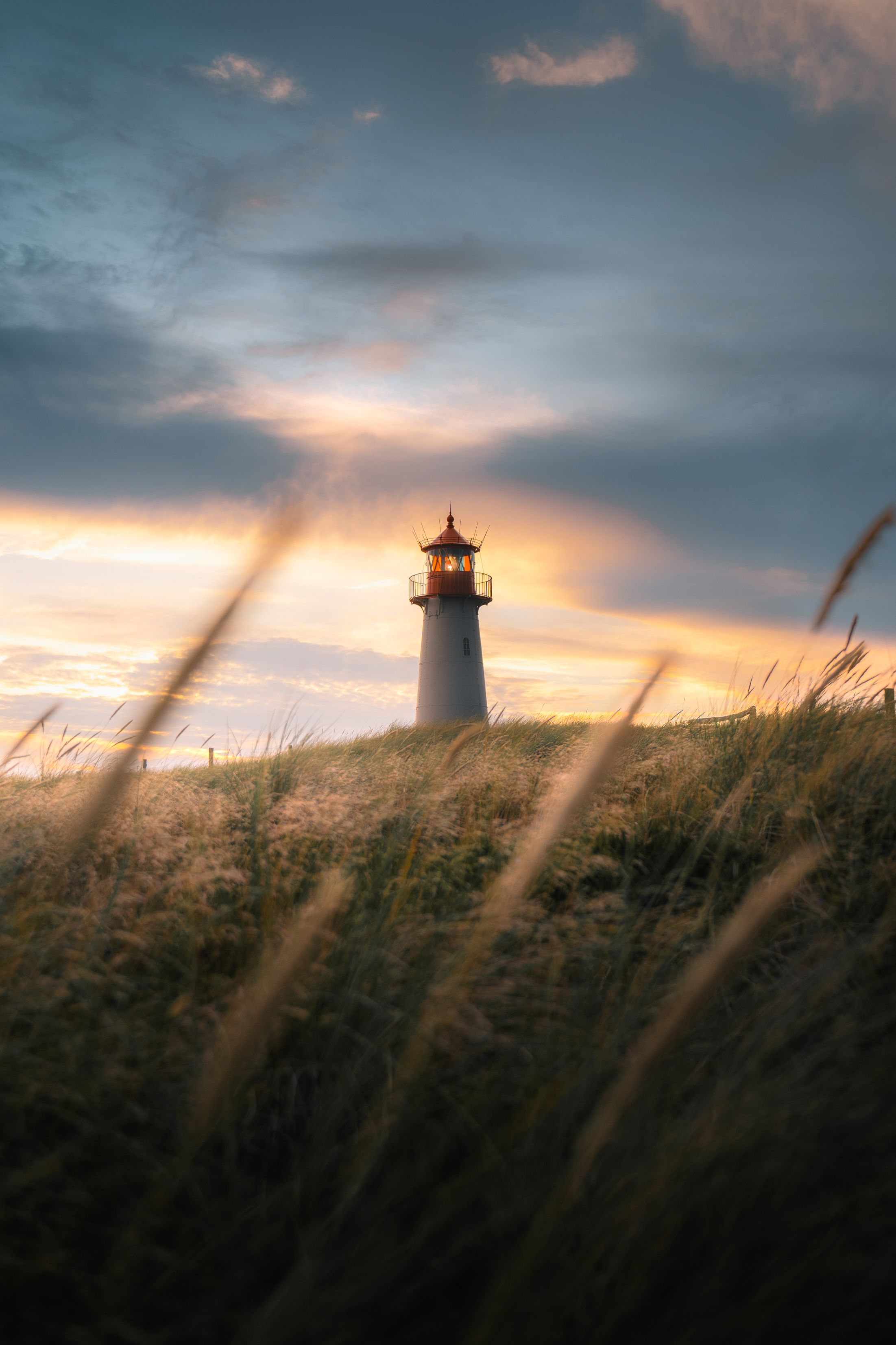 Der Lister Leuchtturm "Leuchturm West", im Norden der Insel. Foto: Long-Nong Huang
