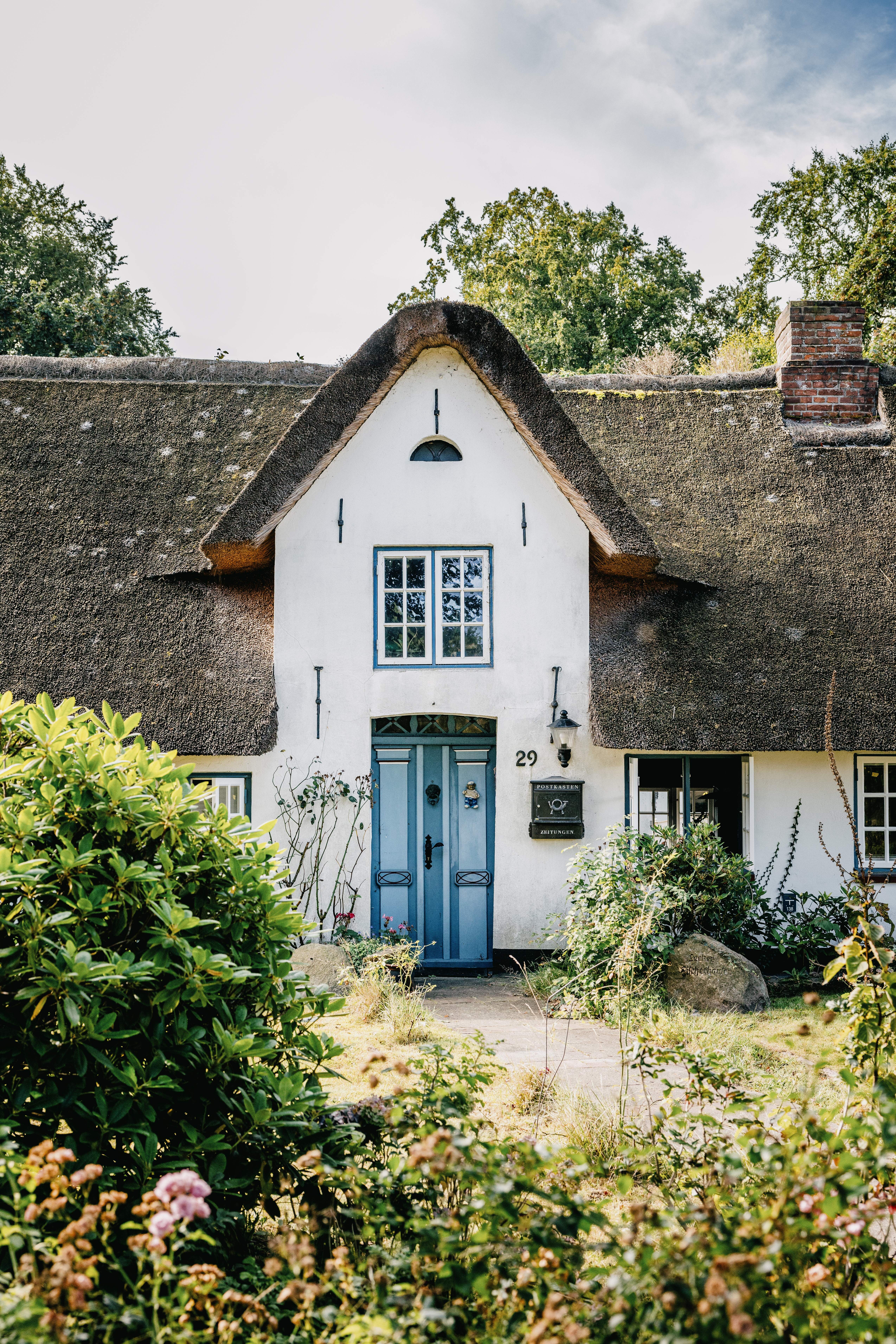 Ein Reetdachhaus in Leck