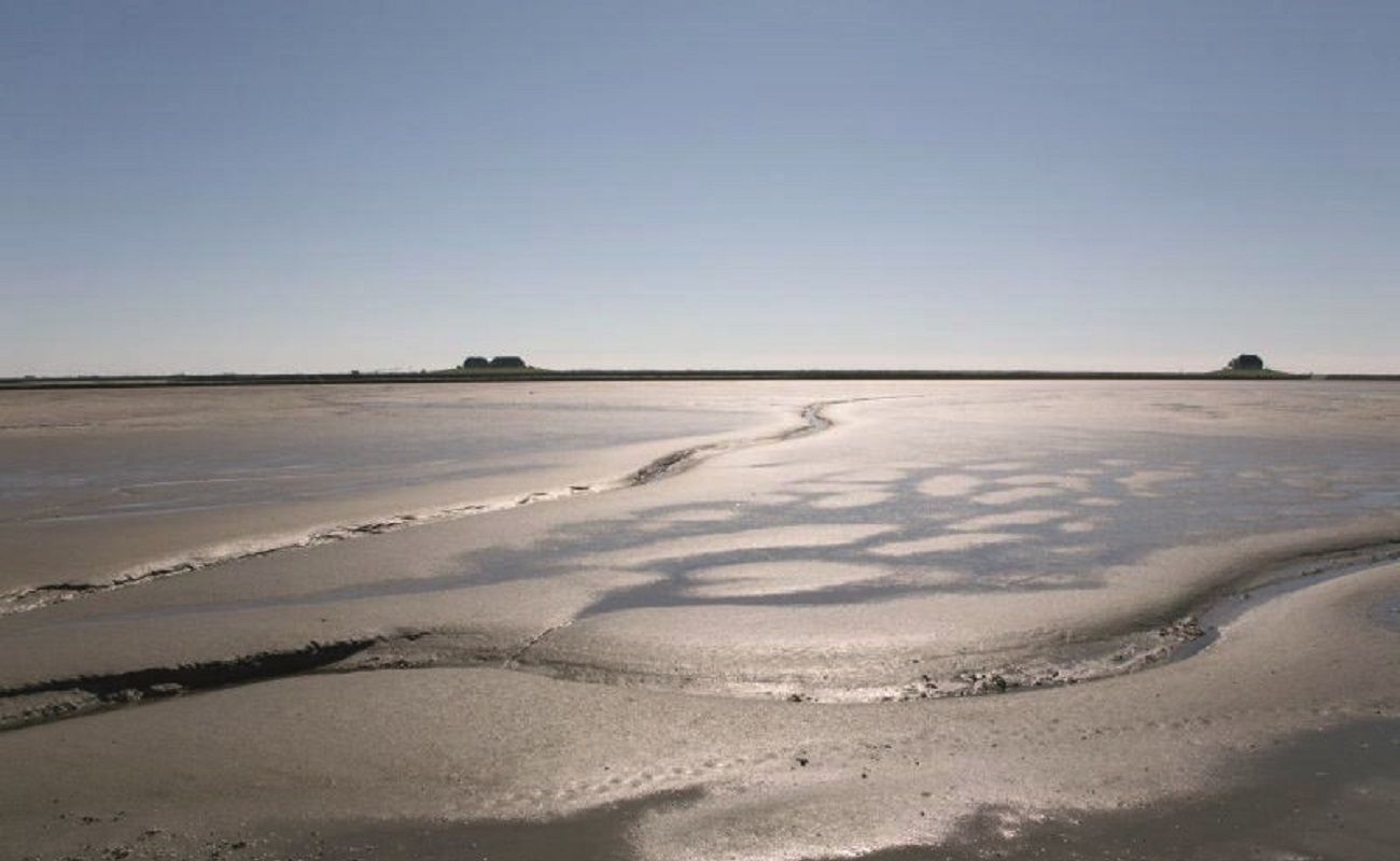 Das Watt vor der Hallig Nordstrandischmoor