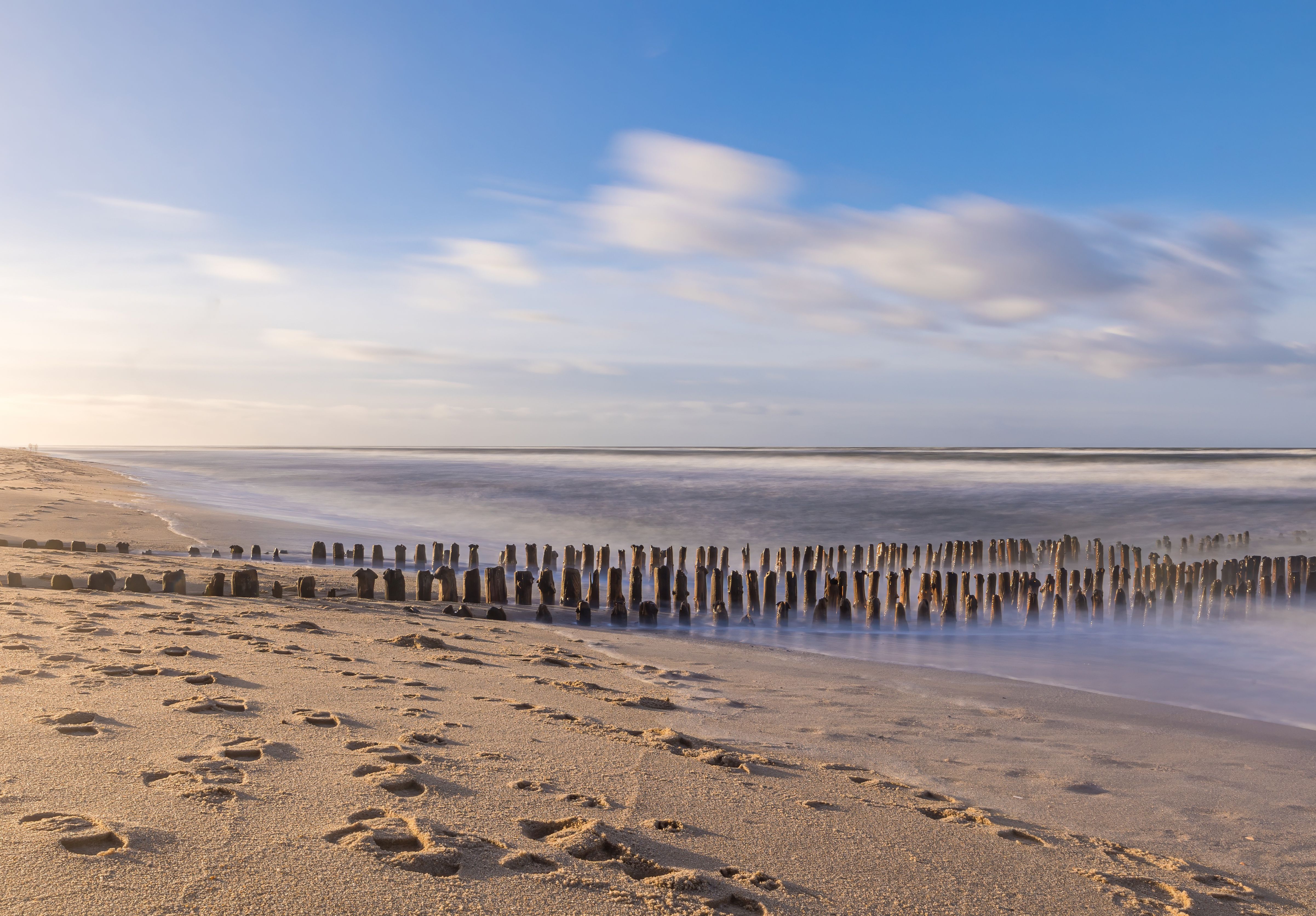 Langzeitbelichtung vom Strand auf Sylt 