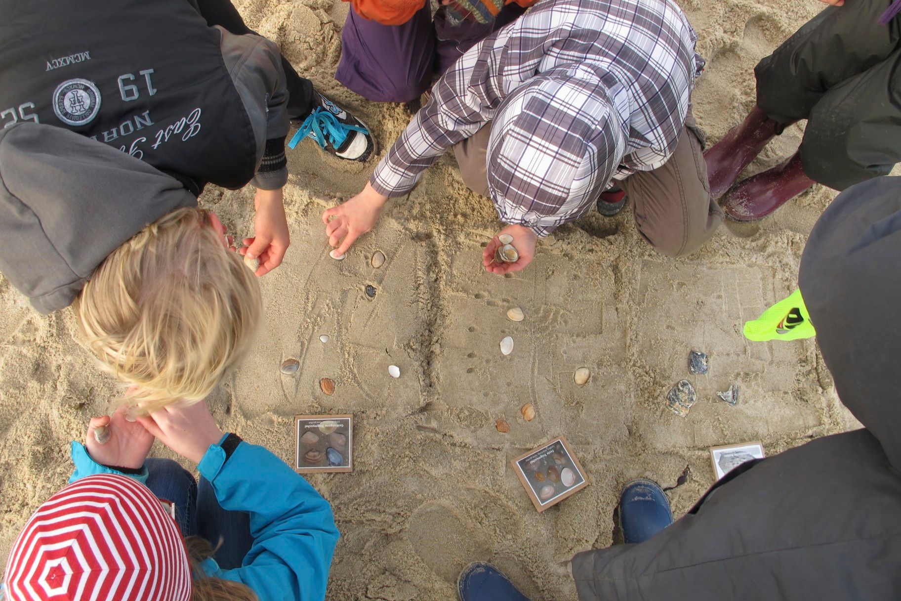 Kleine Detektive: Gekonnt müssen die Strandfunde kombiniert werden, um weitere Hinweise zu erhalten.