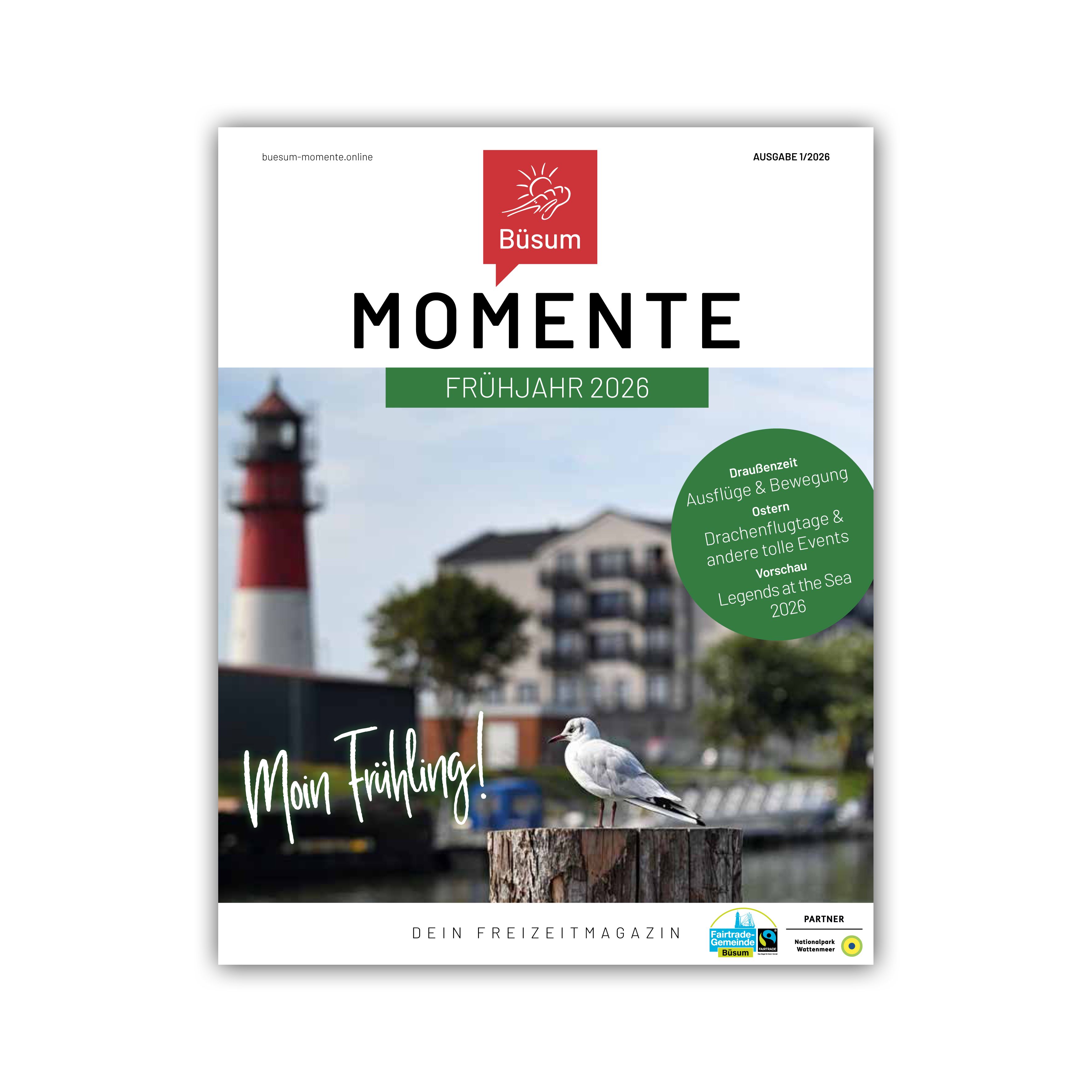 Das Titelbild des magazins Büsumer Momente.