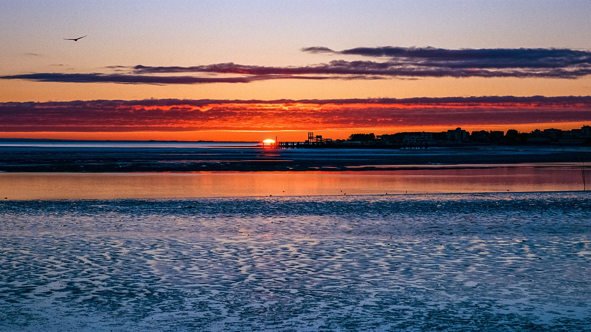 Sonnenaufgang auf der Insel Amrum