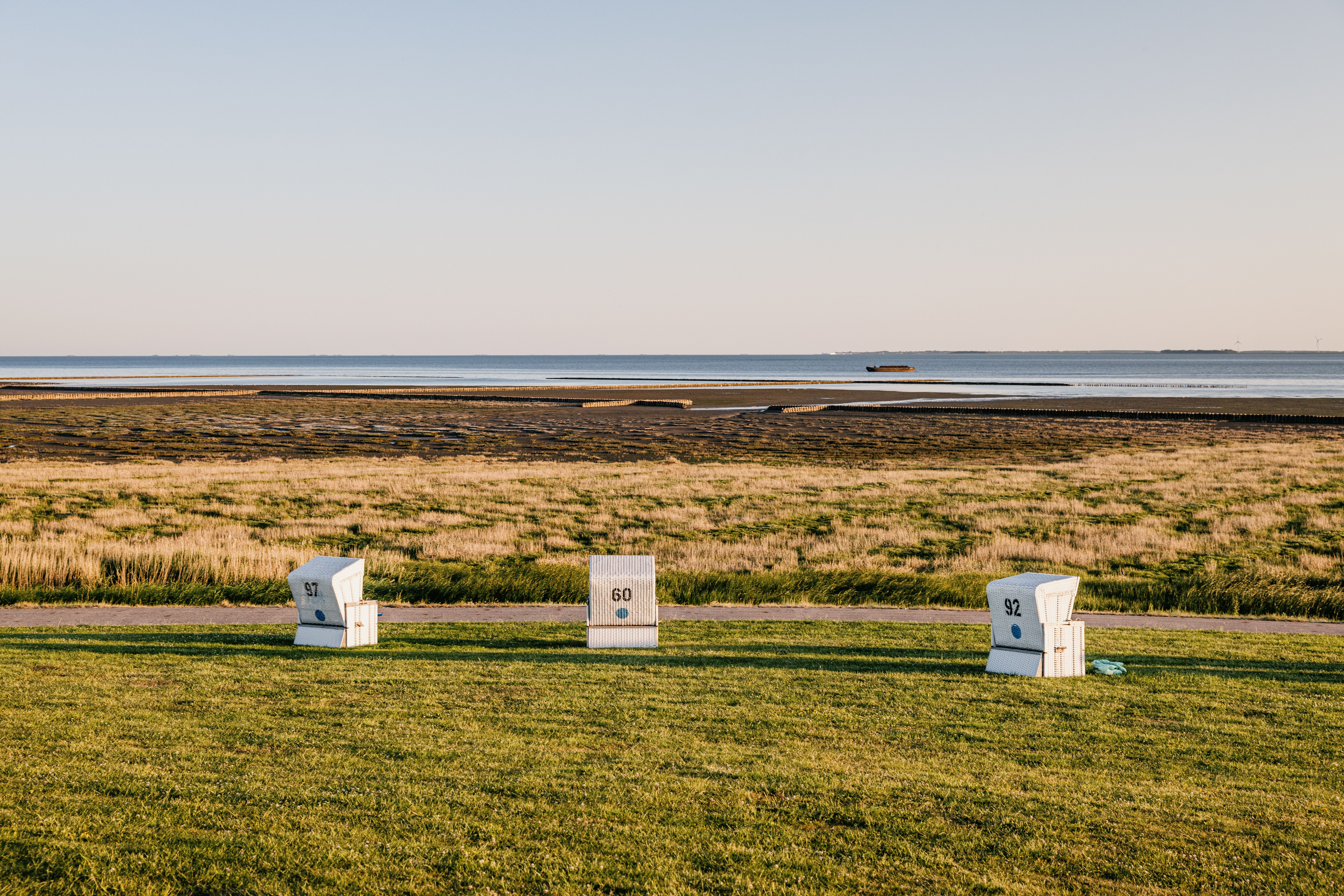 STrandkörbe Badestelle Südwesthörn