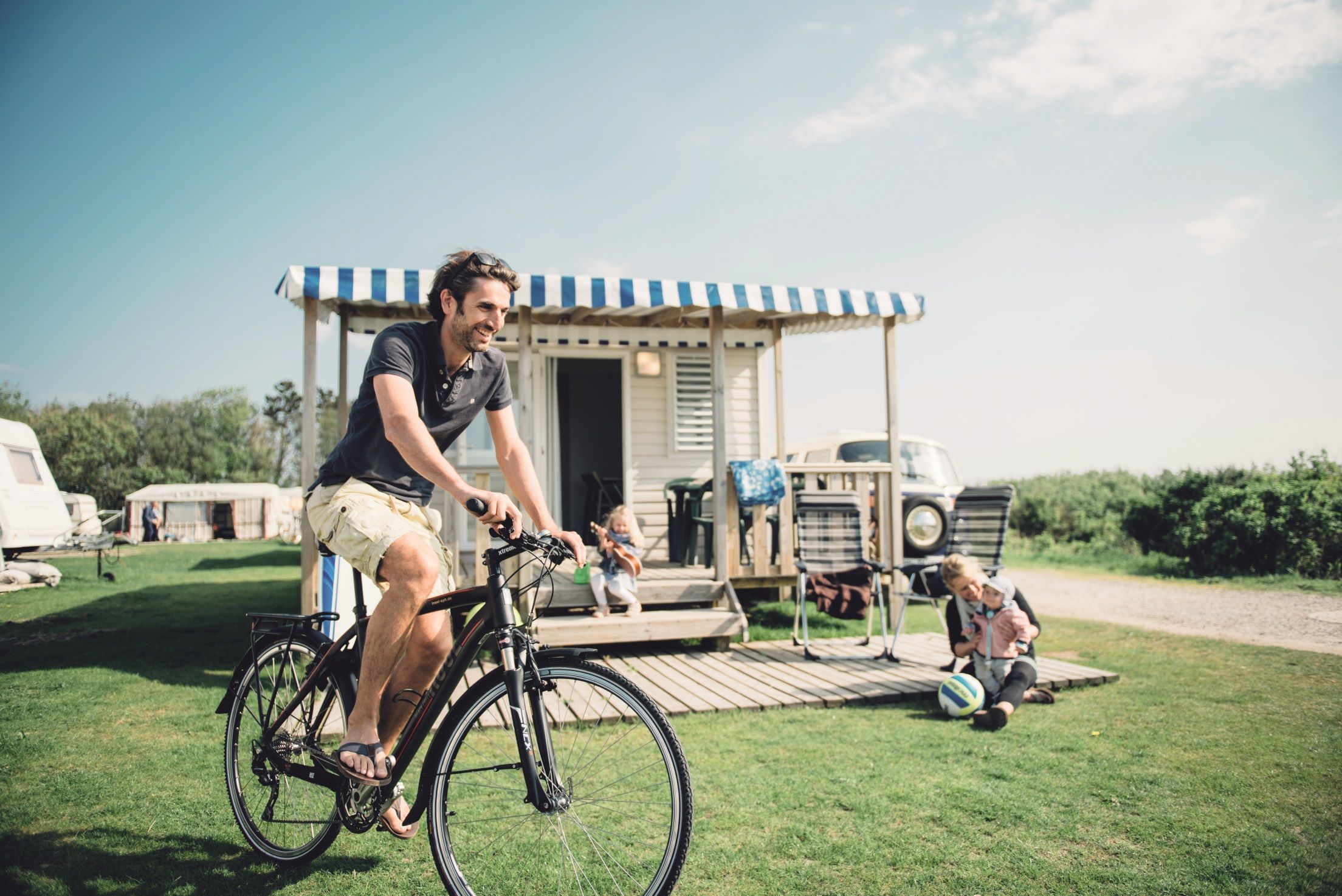 Ein gemütliches Mobilheim auf dem Campingplatz Rantum